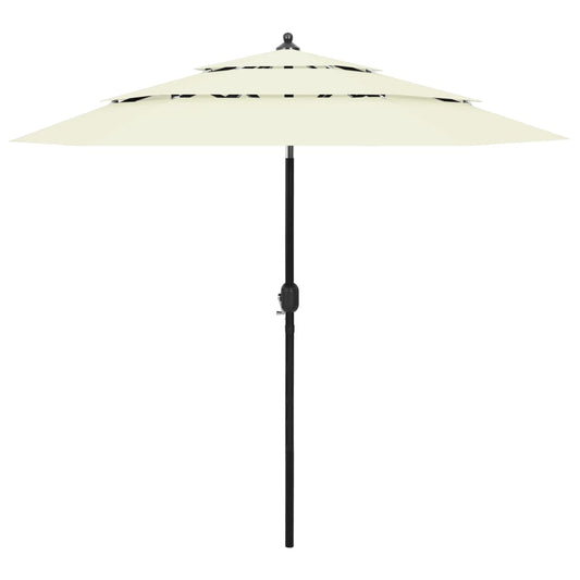 Sonnenschirm mit Aluminium-Mast 3-lagig Sandfarben 2,5 m - Pazzar.ch