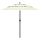Sonnenschirm mit Aluminium-Mast 3-lagig Sandfarbe 2,5 m
