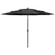 Sonnenschirm mit Aluminium-Mast 3-lagig Anthrazit 3 m