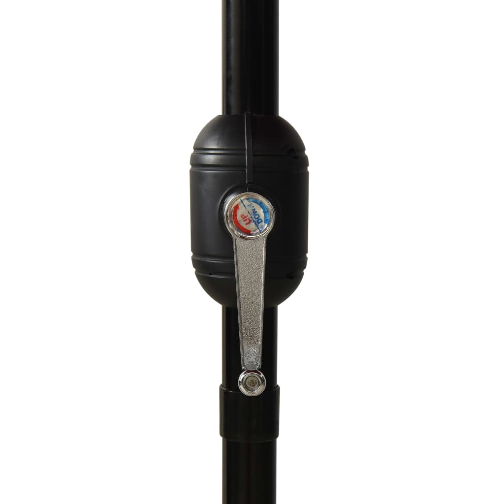 Sonnenschirm mit Aluminium-Mast 3-lagig Schwarz 3 m - Pazzar.ch