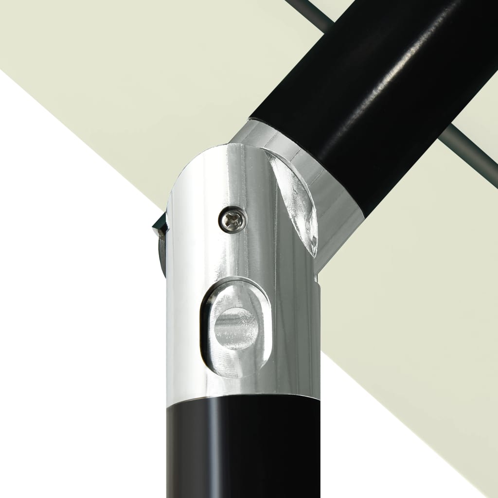 Sonnenschirm mit Aluminium-Mast 3-lagig Sandfarben 3,5 m - Pazzar.ch