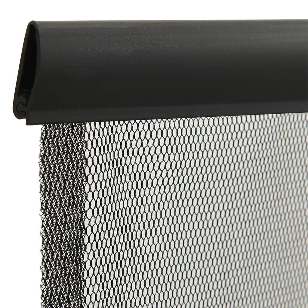 Insektenschutz für Türen 10-tlg. Netzvorhang Schwarz 240x240 cm - Pazzar.ch