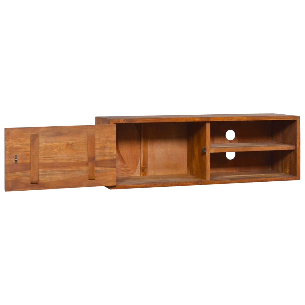 Wand-TV-Schrank 180x30x30 cm Teak Massivholz - Pazzar.ch