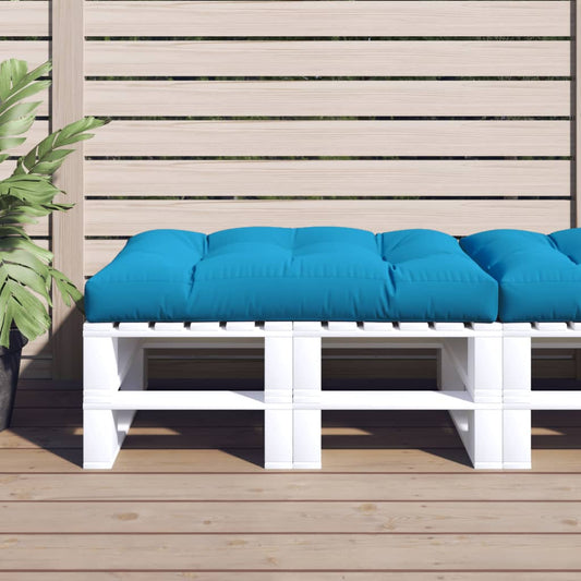 Palettenkissen Blau 120x80x12 cm Stoff - Pazzar.ch
