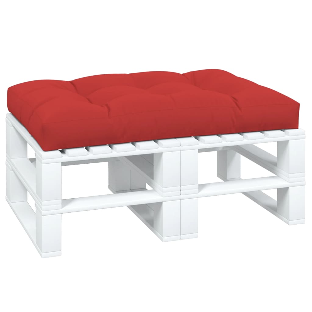 Palettenkissen Rot 120x80x12 cm Stoff - Pazzar.ch
