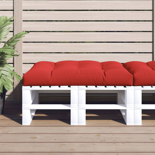 Palettenkissen Rot 120x80x12 cm Stoff - Pazzar.ch