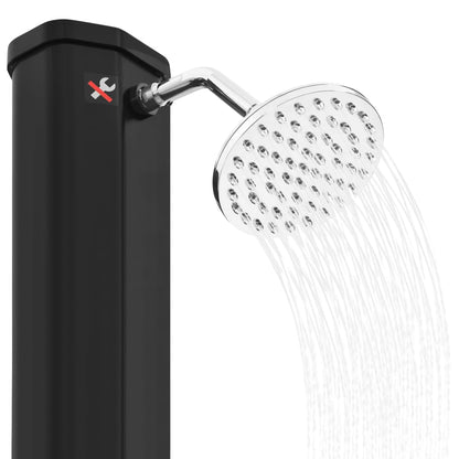 Solardusche mit Duschkopf und Wasserhahn 35 L Schwarz - Pazzar.ch