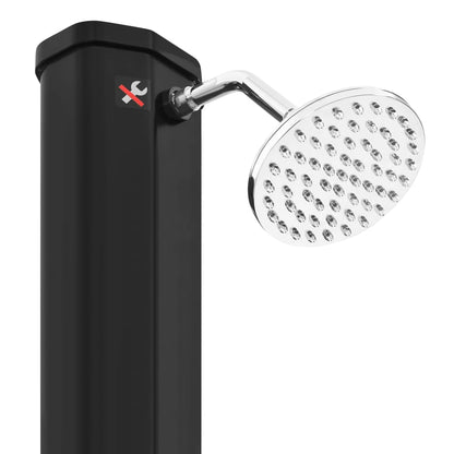 Solardusche mit Duschkopf und Wasserhahn 35 L Schwarz - Pazzar.ch
