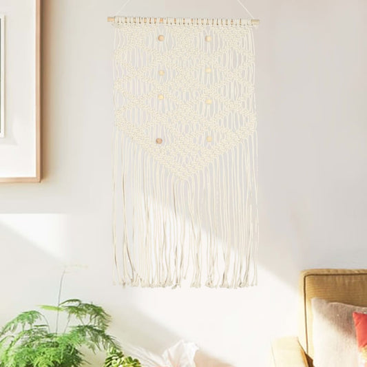 Makramee Wandbehang 40x80 cm Baumwolle - Pazzar.ch