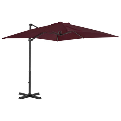 Ampelschirm mit Aluminium-Mast Bordeauxrot 250x250 cm - Pazzar.ch