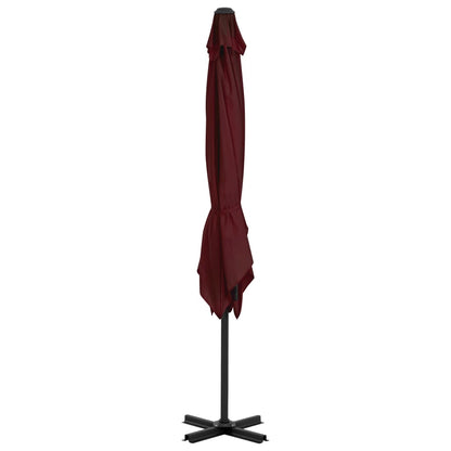 Ampelschirm mit Aluminium-Mast Bordeauxrot 250x250 cm - Pazzar.ch