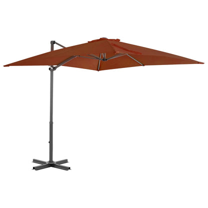 Ampelschirm mit Aluminium-Mast Terrakotta-Rot 250x250 cm - Pazzar.ch