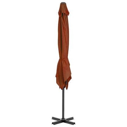 Ampelschirm mit Aluminium-Mast Terrakotta-Rot 250x250 cm - Pazzar.ch