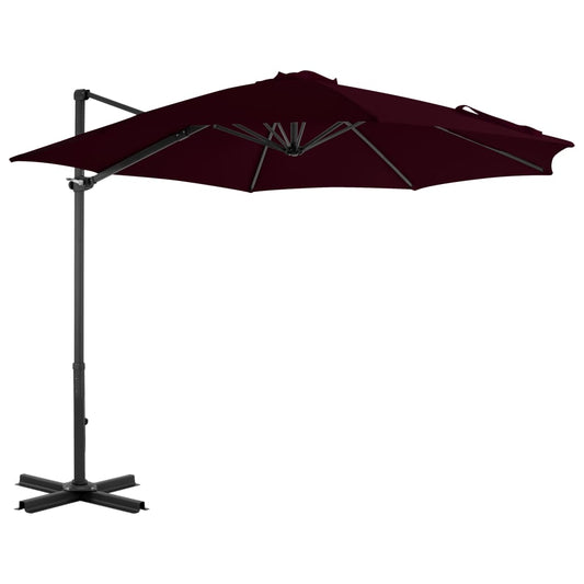 Ampelschirm mit Aluminium-Mast Rot 300 cm - Pazzar.ch