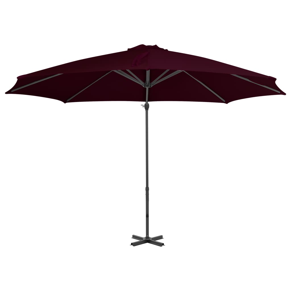 Ampelschirm mit Aluminium-Mast Rot 300 cm - Pazzar.ch