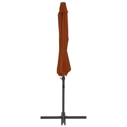 Ampelschirm mit Stahlmast Terrakotta-Rot 300 cm - Pazzar.ch