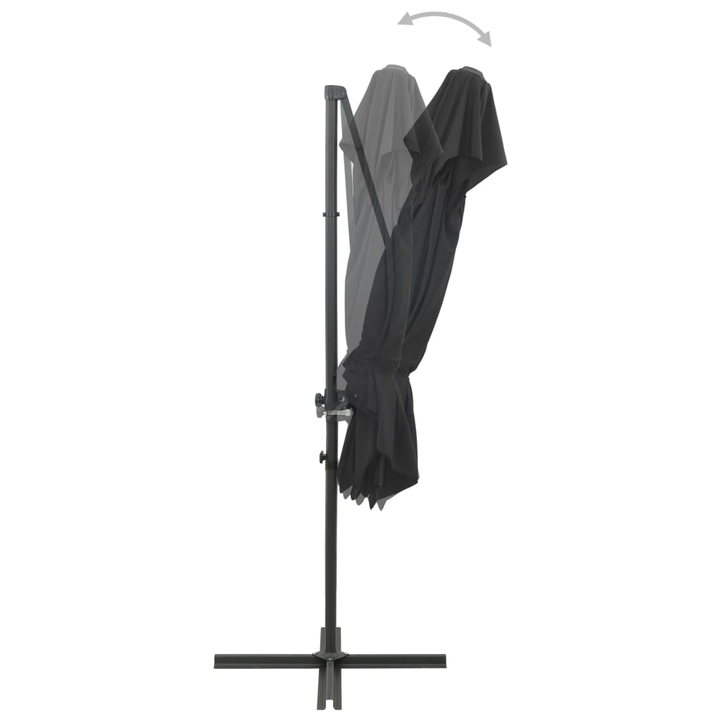 Ampelschirm mit Lüftung Anthrazit 250x250 cm - Pazzar.ch
