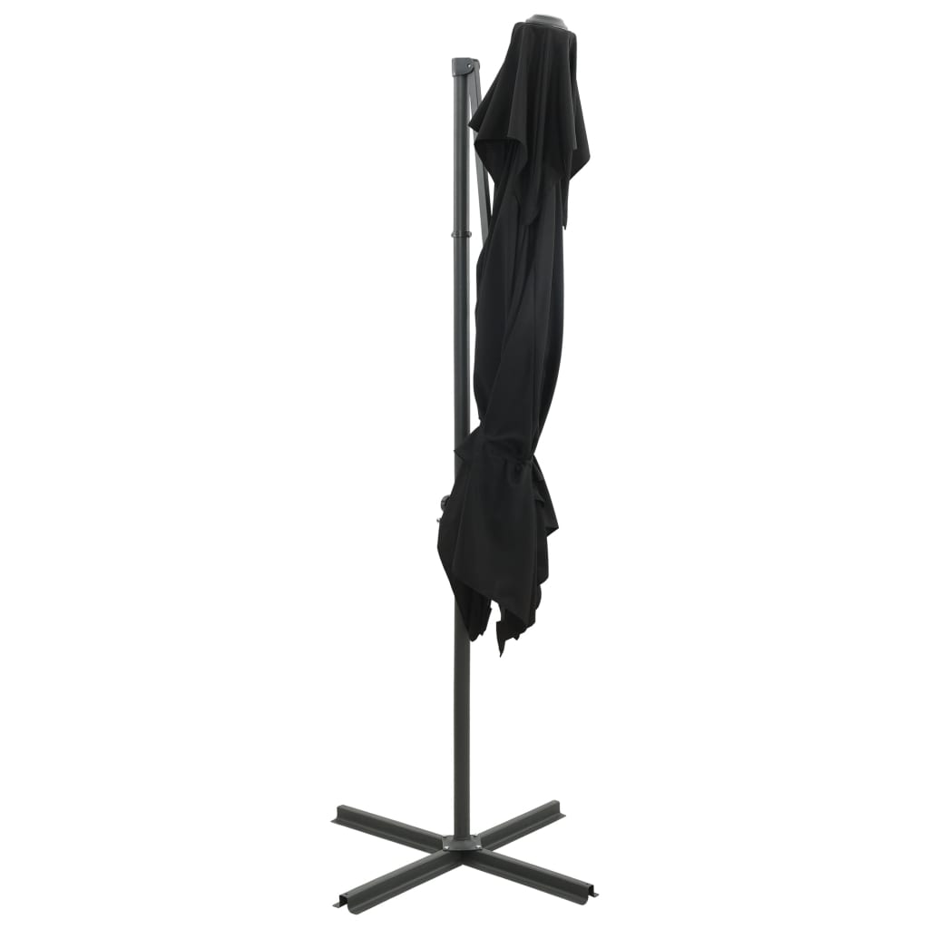 Ampelschirm mit Lüftung Schwarz 250x250 cm - Pazzar.ch