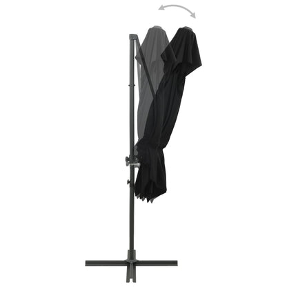 Ampelschirm mit Lüftung Schwarz 250x250 cm - Pazzar.ch