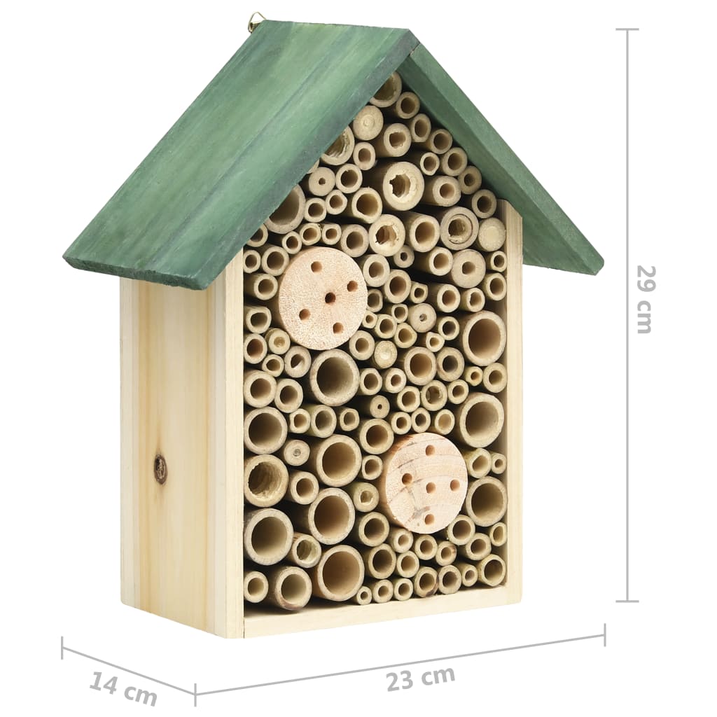 Insektenhotels 2 Stk. 23x14x29 cm Massivholz Tanne - Pazzar.ch