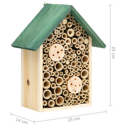 Insektenhotels 2 Stk. 23x14x29 cm Massivholz Tanne - Pazzar.ch
