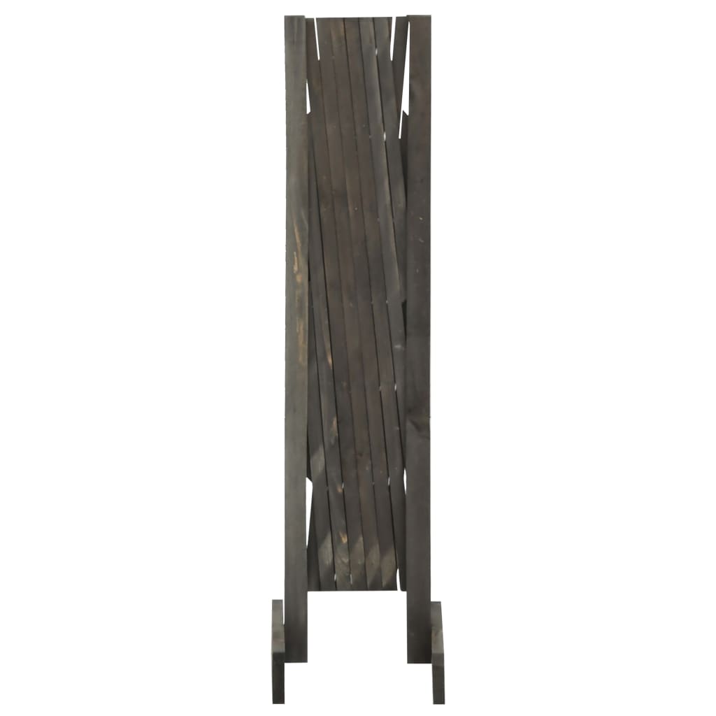Garten-Rankzaun Grau 120x90 cm Massivholz Tanne - Pazzar.ch