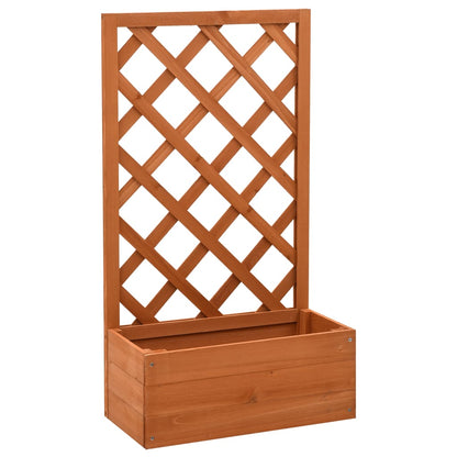 Garten-Spalier mit Blumenkasten Orange 50x25x90 cm Tannenholz - Pazzar.ch