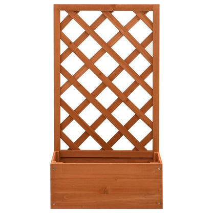 Garten-Spalier mit Blumenkasten Orange 50x25x90 cm Tannenholz - Pazzar.ch