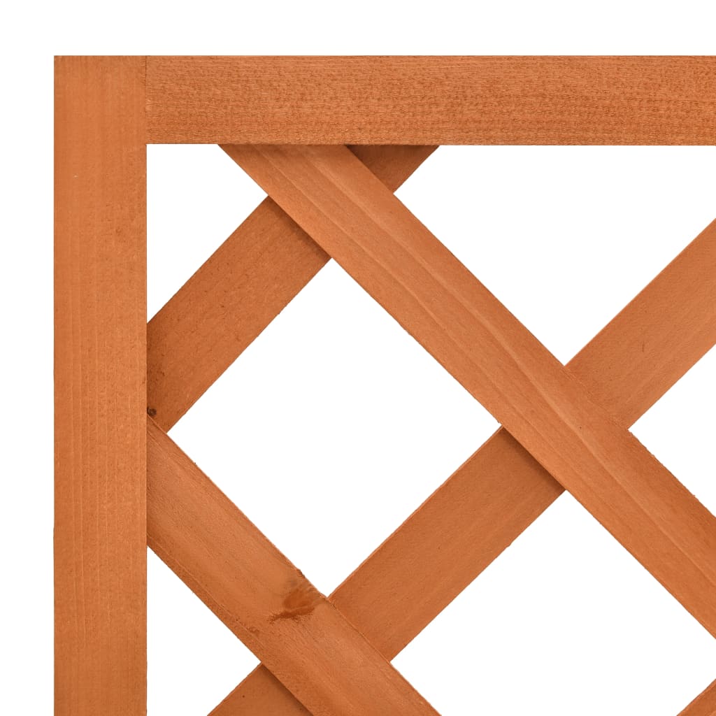 Garten-Spalier mit Blumenkasten Orange 50x25x90 cm Tannenholz - Pazzar.ch