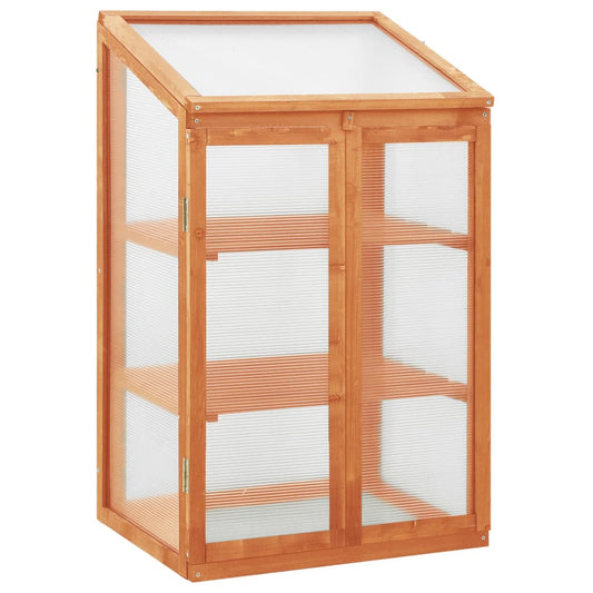 Gewächshaus 60x45x100 cm Tannenholz - Pazzar.ch