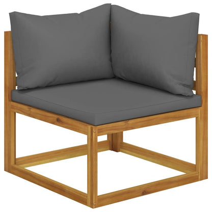 4-Sitzer-Gartensofa mit Auflage Akazie Massivholz - Pazzar.ch