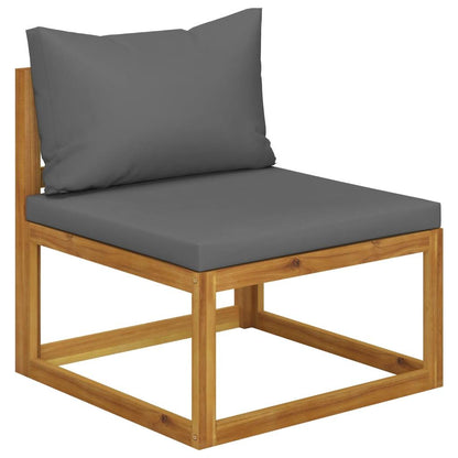 4-Sitzer-Gartensofa mit Auflage Akazie Massivholz - Pazzar.ch
