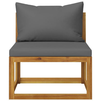 4-Sitzer-Gartensofa mit Auflage Akazie Massivholz - Pazzar.ch