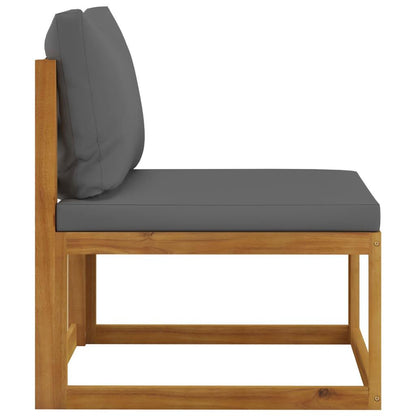 4-Sitzer-Gartensofa mit Auflage Akazie Massivholz - Pazzar.ch