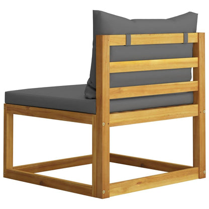 4-Sitzer-Gartensofa mit Auflage Akazie Massivholz - Pazzar.ch