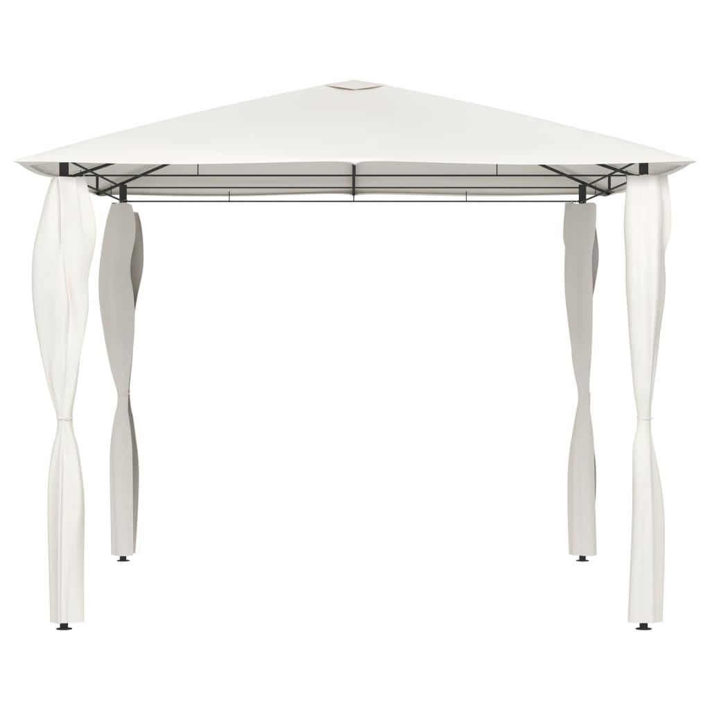 Pavillon mit Pfostenabdeckungen 3x3x2,6 m Creme 160 g/m² - Pazzar.ch