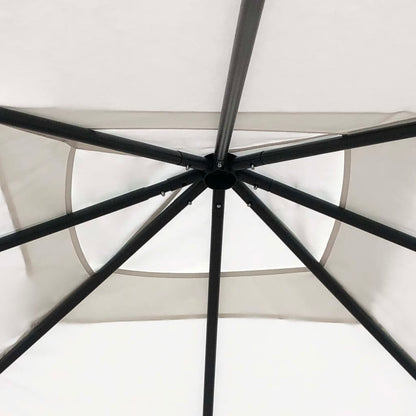 Pavillon mit Pfostenabdeckungen 3x3x2,6 m Creme 160 g/m² - Pazzar.ch