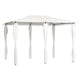 Pavillon mit Pfostenabdeckungen 3x4x2,6 m Creme 160 g/m²