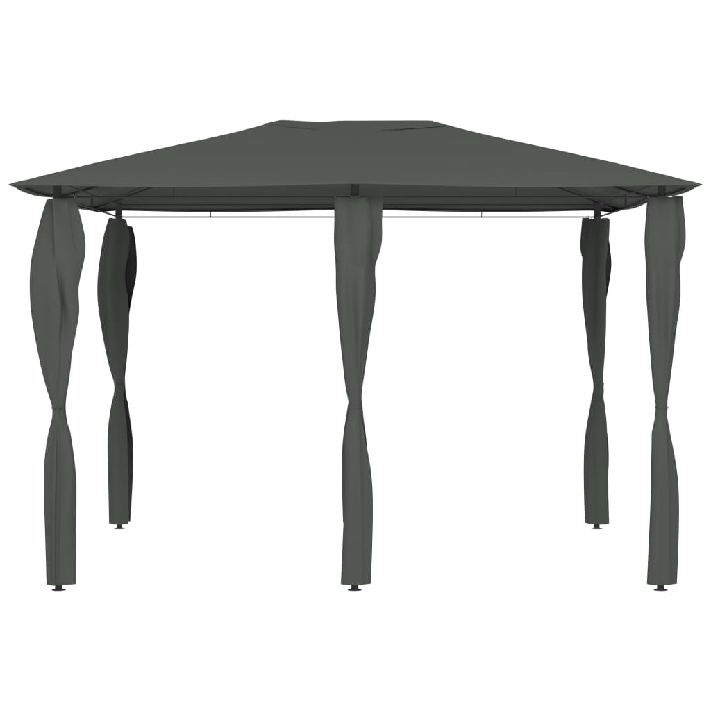 Pavillon mit Pfostenabdeckungen 3x4x2,6 m Anthrazit 160 g/m² - Pazzar.ch