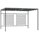 Pavillon mit Ausziehbarem Dach 4x3x2,3 m Anthrazit 180 g/m²