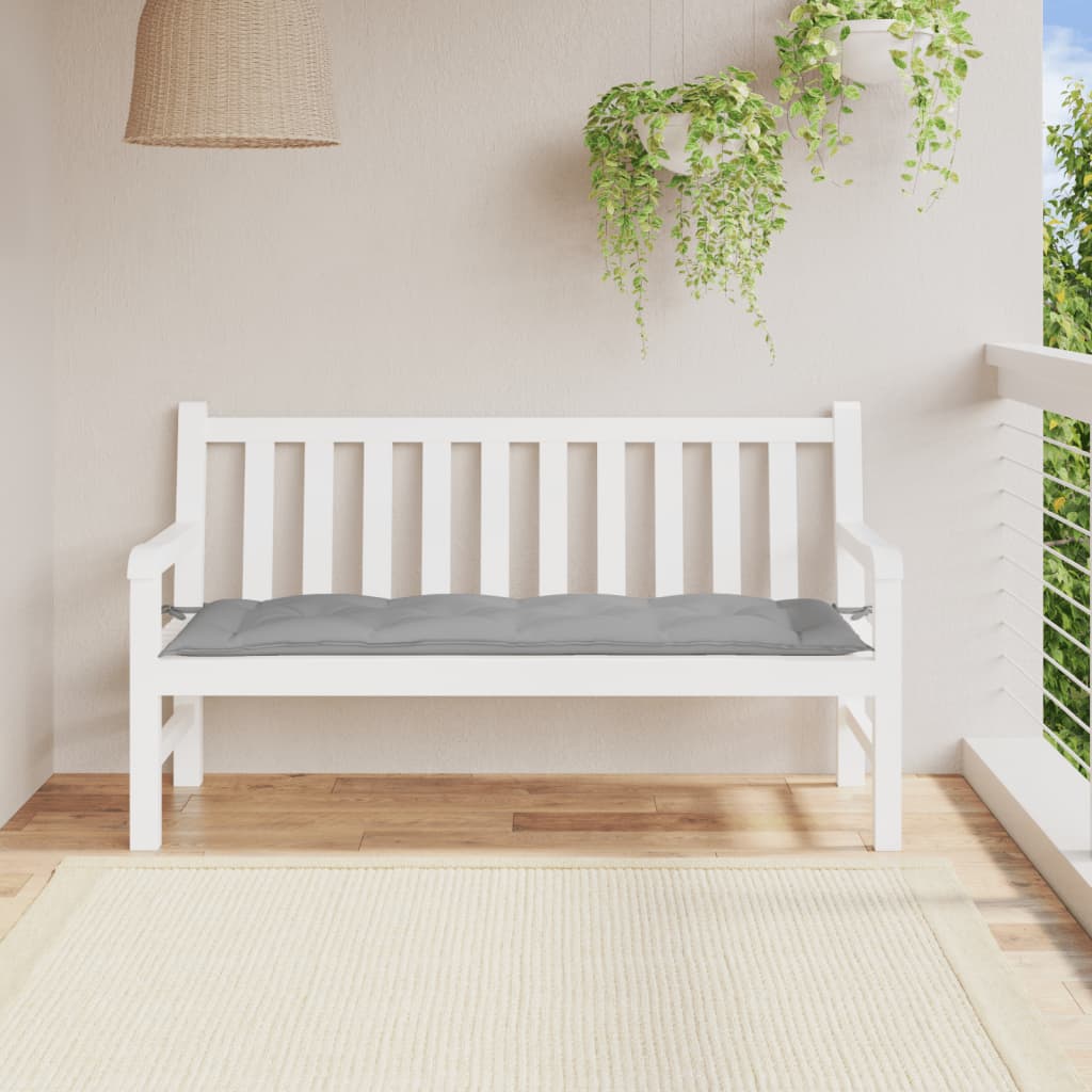 Gartenbank-Auflage Grau 150x50x7 cm Oxford-Gewebe - Pazzar.ch