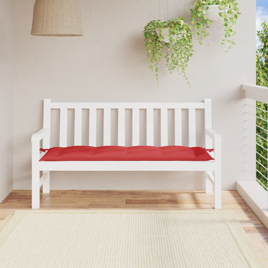 Gartenbank-Auflage Rot 150x50x7 cm Oxford-Gewebe - Pazzar.ch