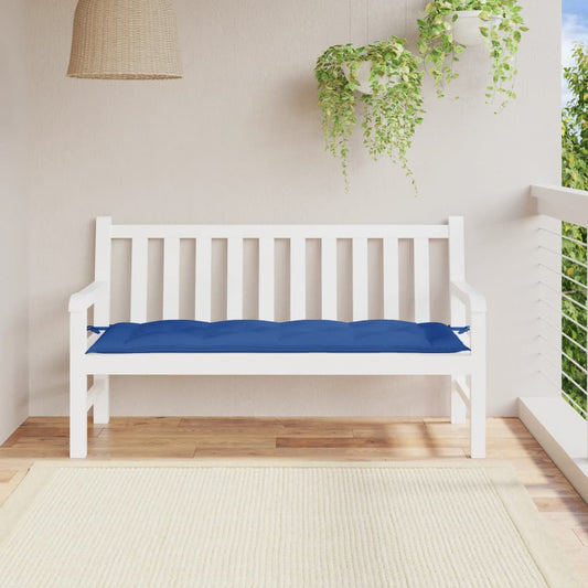 Gartenbank-Auflage Blau 150x50x7 cm Oxford-Gewebe - Pazzar.ch
