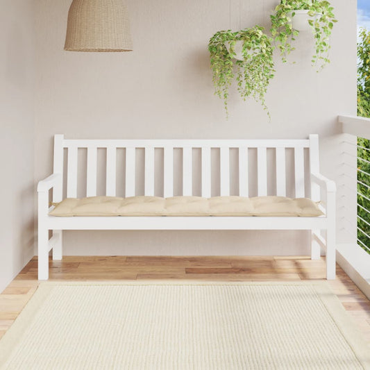 Gartenbank-Auflage Beige 180x50x7 cm Oxford-Gewebe - Pazzar.ch