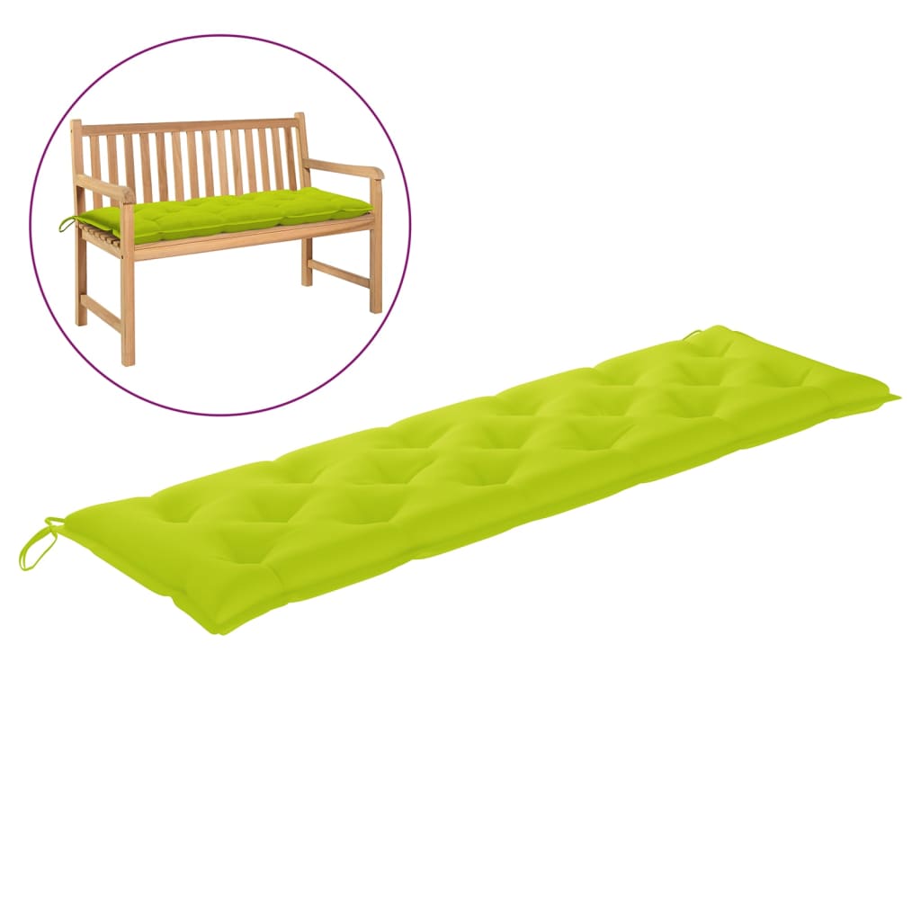 Gartenbank-Auflage Hellgrün 180x50x7 cm Oxford-Gewebe