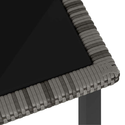 Garten-Esstisch Grau 180x70x73 cm Poly Rattan - Pazzar.ch