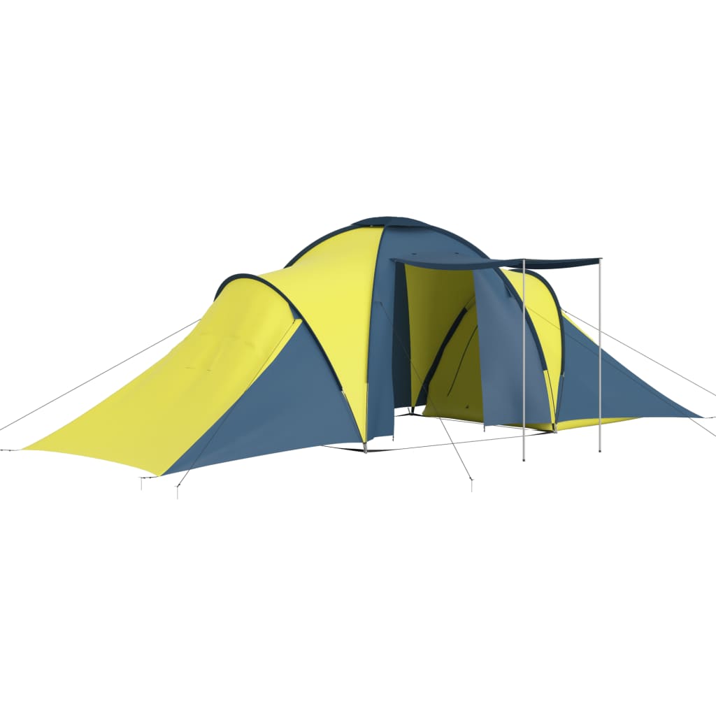 Campingzelt 6 Personen Blau und Gelb - Pazzar.ch