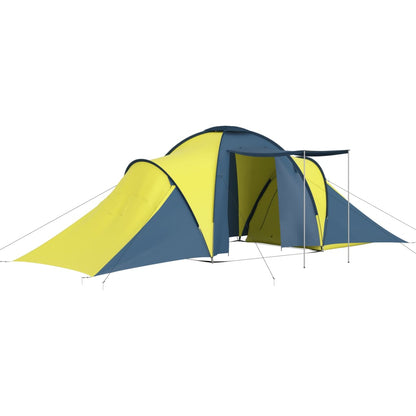 Campingzelt 6 Personen Blau und Gelb - Pazzar.ch