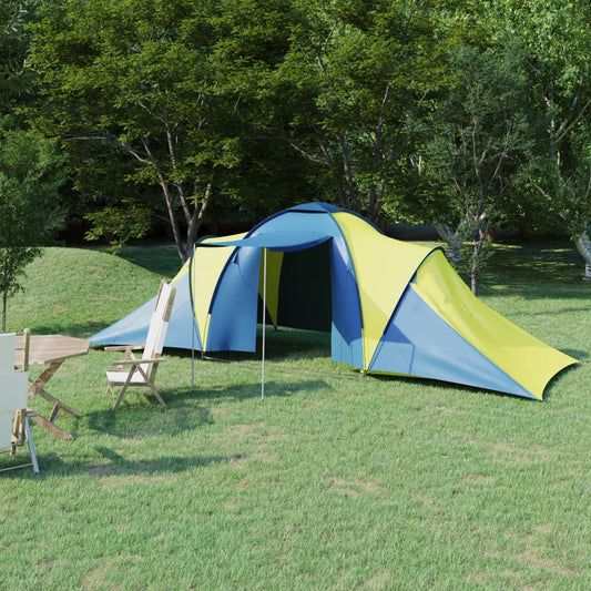 Campingzelt 6 Personen Blau und Gelb - Pazzar.ch