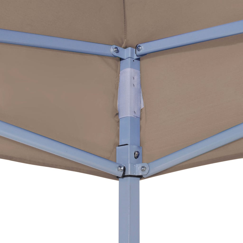 Partyzelt-Dach 3x3 m Taupe 270 g/m² - Pazzar.ch